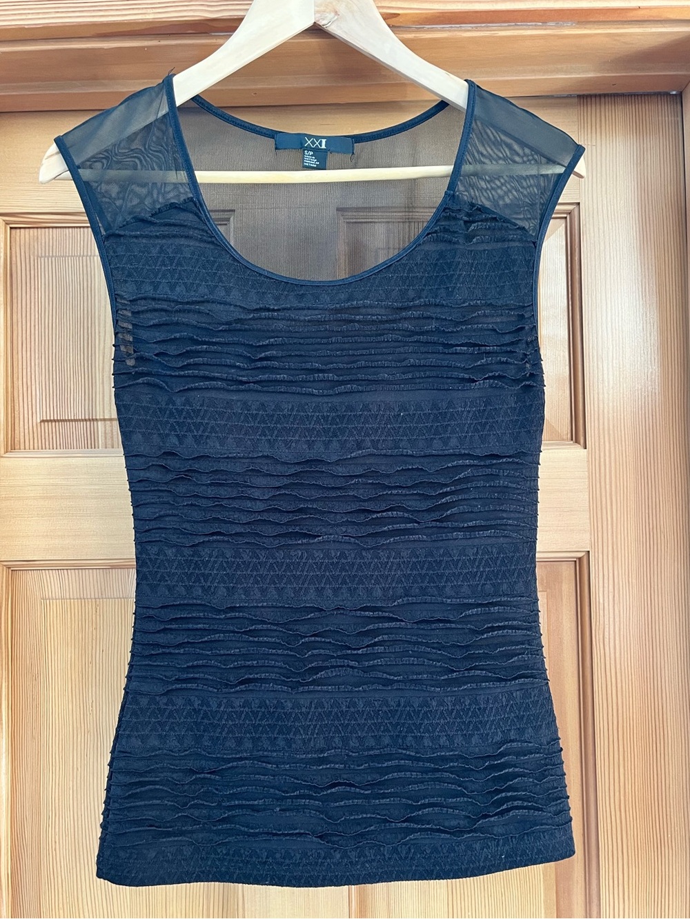 Forever 21 Y2K Black Going Out Top, size S